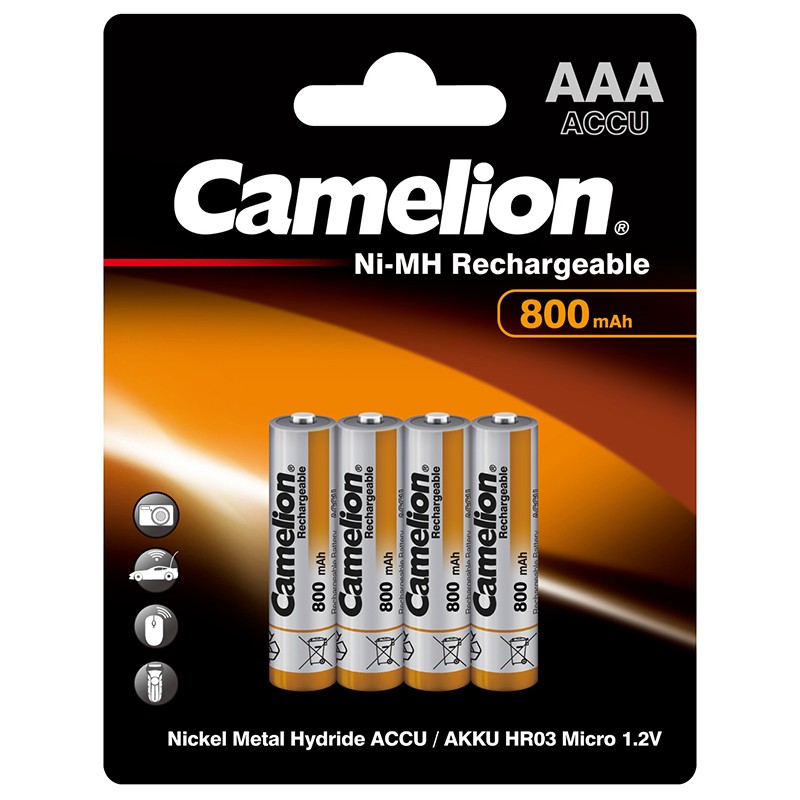 Camelion 4x Camelion Always Prêt Batterie AAA Micro HR3 800 MAH 1,2V NI-MH pour Gigaset 